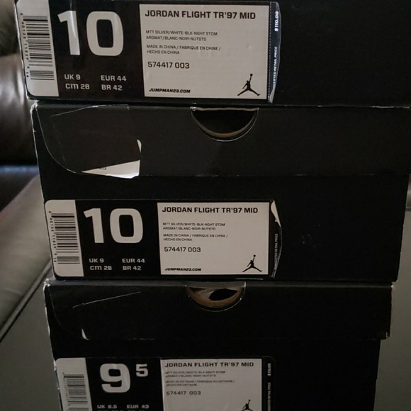 New in Box Jordan Flight TR 97 Mid Metallic Silver - Picture 8 of 8